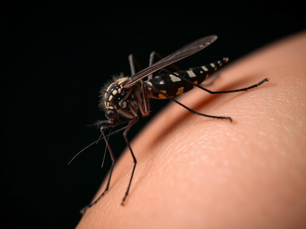 Asian Tiger Mosquito specimen photograph