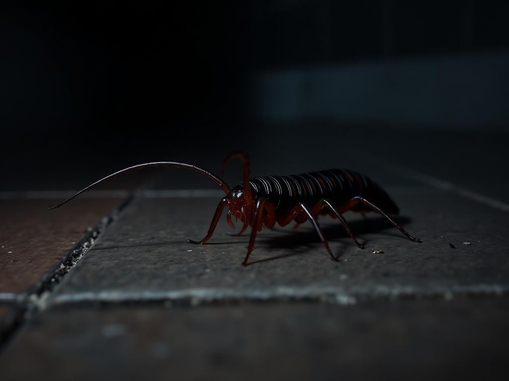 House Centipede specimen photograph — Hampton Roads pest identification