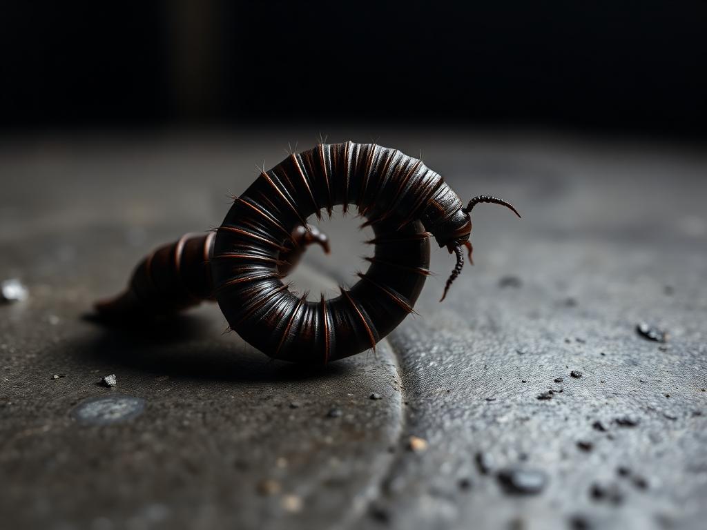 Millipede specimen photograph — Hampton Roads pest identification