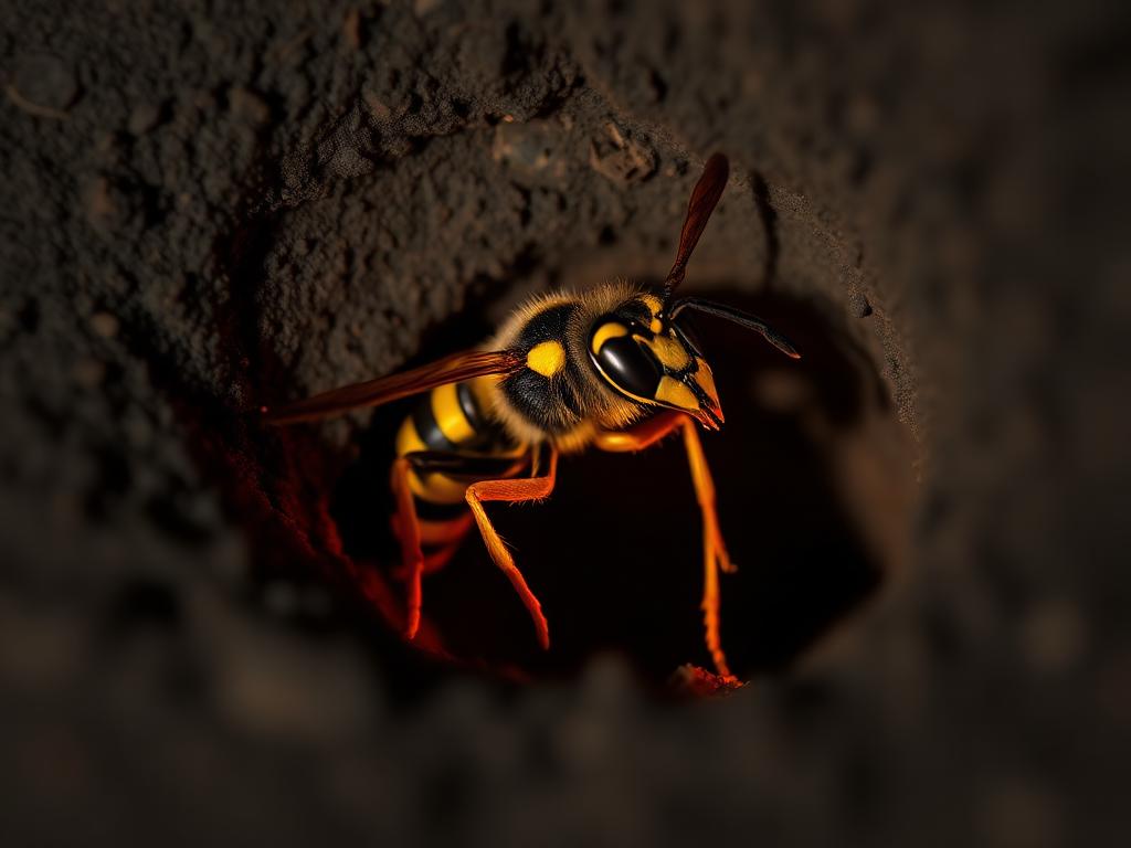 Yellowjacket specimen photograph — Hampton Roads pest identification